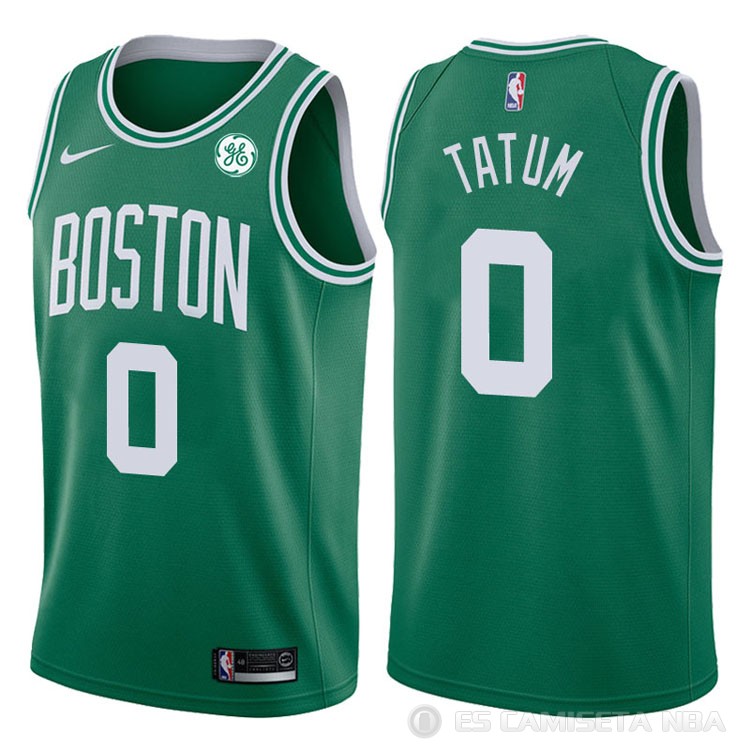 Camiseta Tatum #0 Boston Celtics Autentico 2017-18 Verde Camiseta Tatum #0 Boston Celtics Autentico 2017-18 Verde
